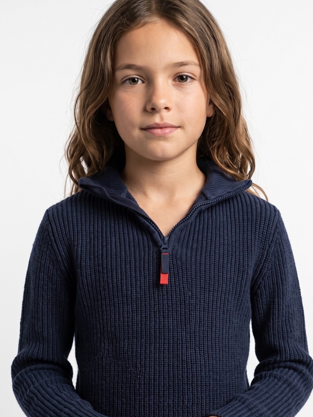 H&M Navy Blue Children's Zip Sweater - 8-10Y